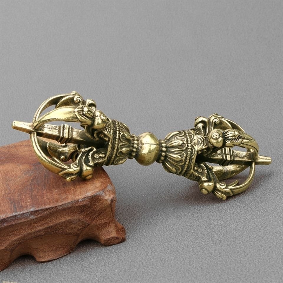 Collectible Vintage Tools - 빈티지 순수 황동 티베트 바즈라 막대