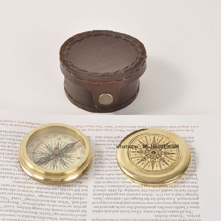 인도산 황동 빈티지 가죽 케이스 고정밀 민감한 나침반  - Collectible Vintage Tools 리뷰 및 가격