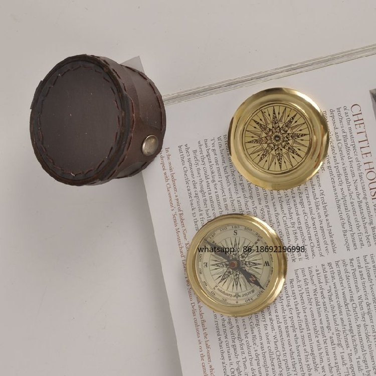 인도산 황동 빈티지 가죽 케이스 고정밀 민감한 나침반  - Collectible Vintage Tools 리뷰 및 가격