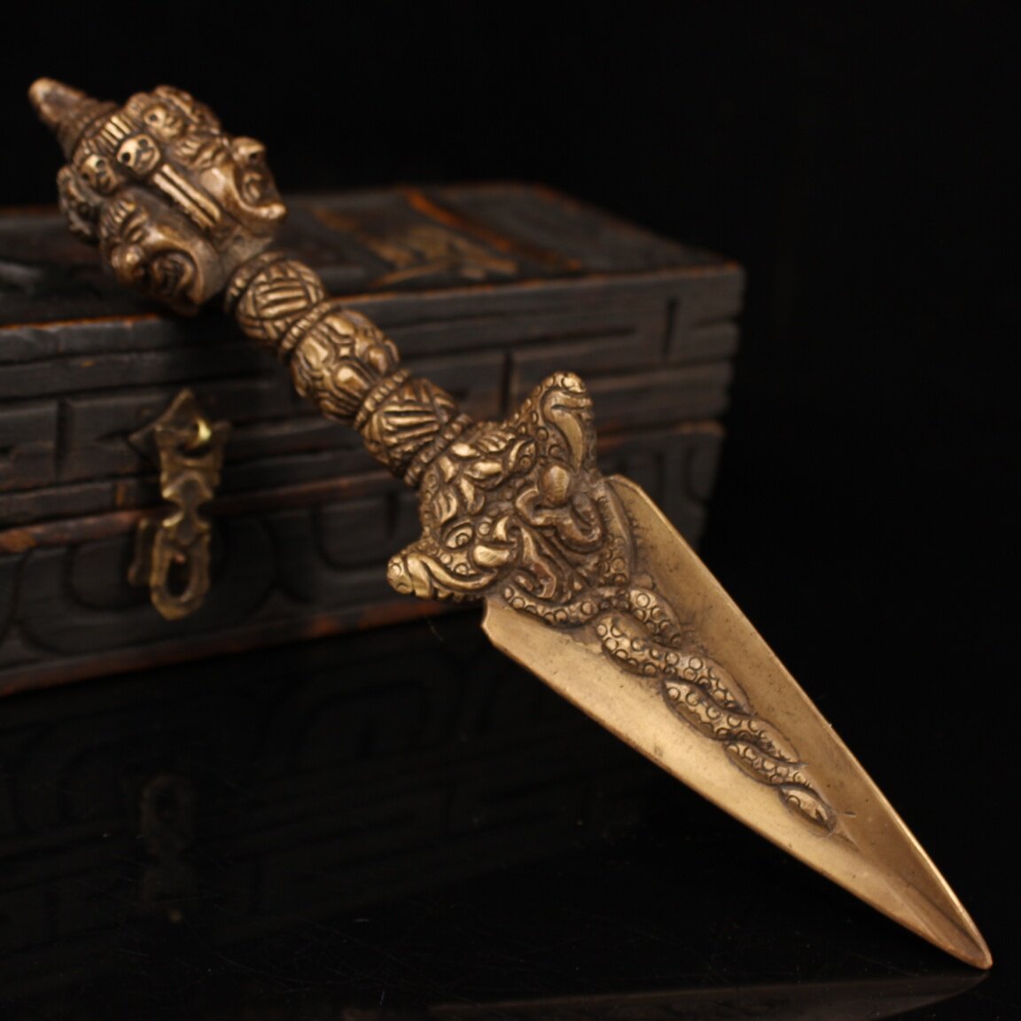 빈티지 구식 구리 수공예 티베트 불교 바즈라 푸르바 의 - Collectible Vintage Tools 리뷰 및 가격