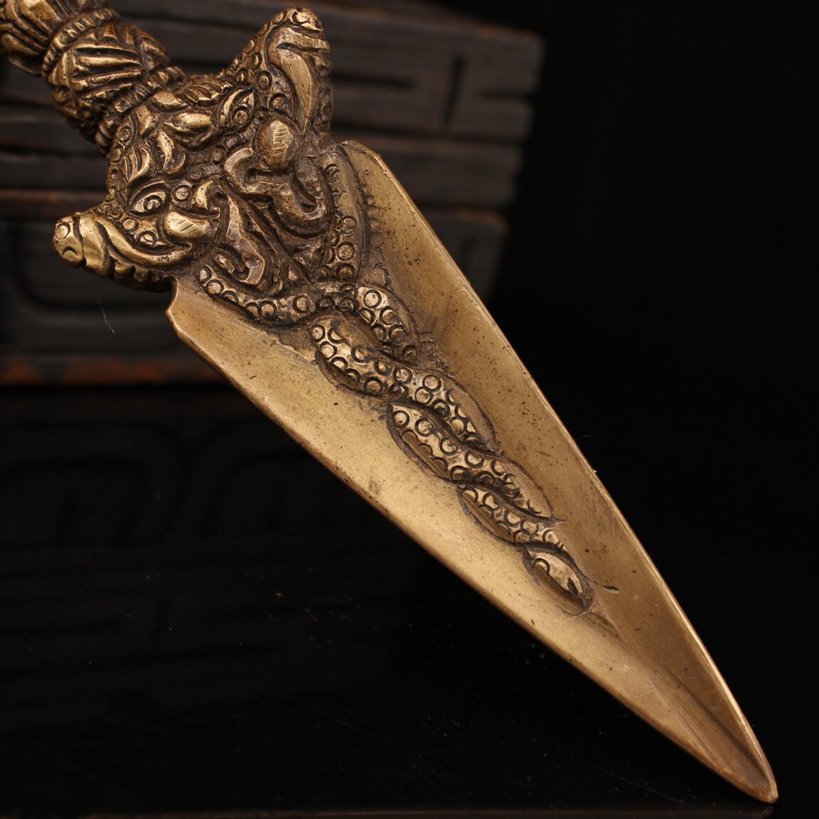 빈티지 구식 구리 수공예 티베트 불교 바즈라 푸르바 의 - Collectible Vintage Tools 리뷰 및 가격
